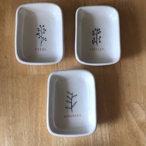Rae Dunn Herb Serving Dish Trays Ceramic